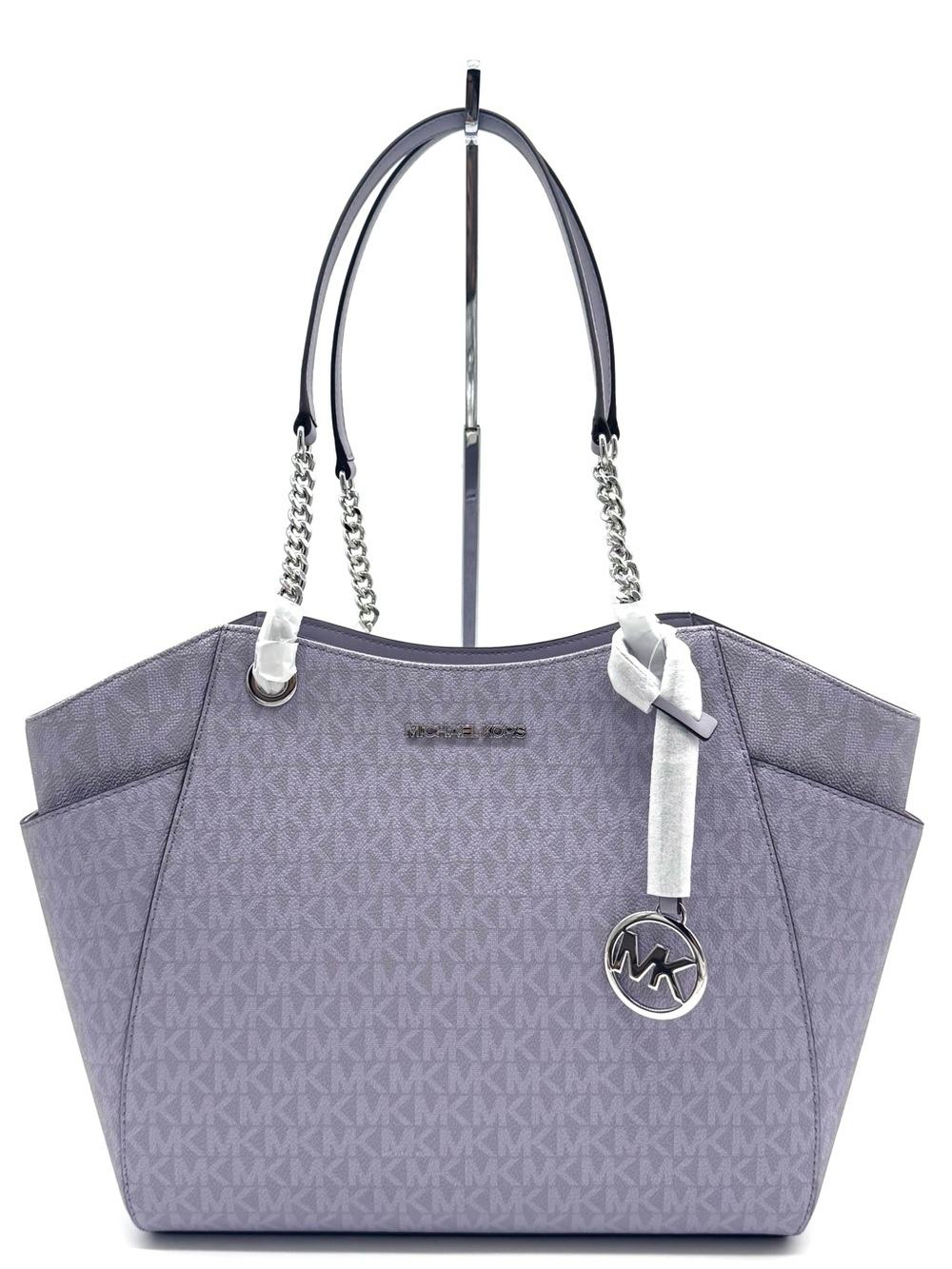 Michael Kors Jet Set Large Signature Logo Shoulder Bag - Lilac